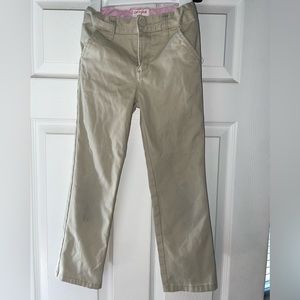 Cat and Jack girls straight leg uniform pants.
